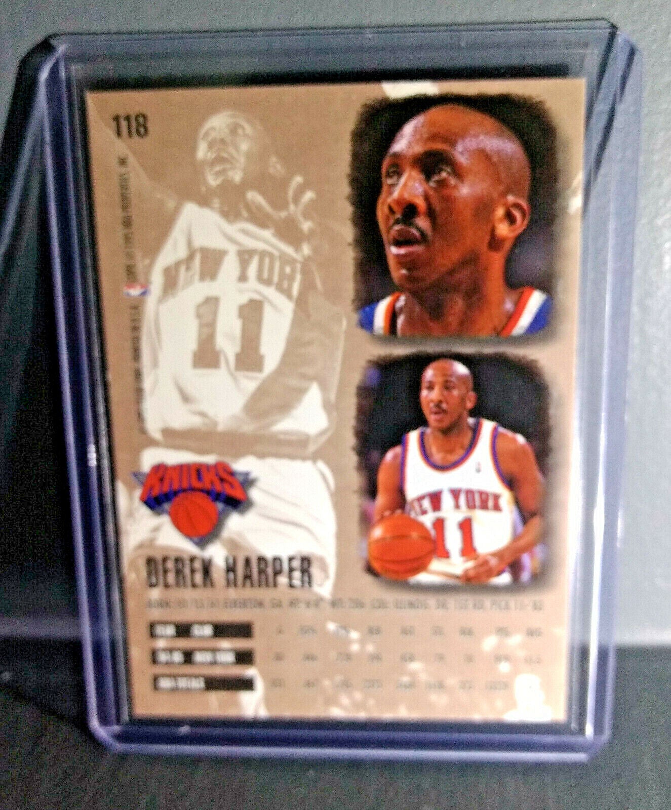 1995-96 Derek Harper Fleer Ultra #118 Basketball Card