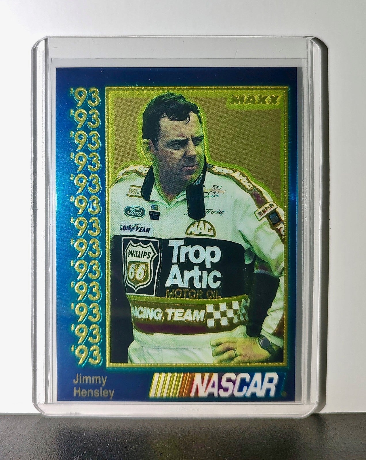 Jimmy Hensley 1993 Maxx Premier Plus Racing #66 NASCAR Card Cale Yarborough