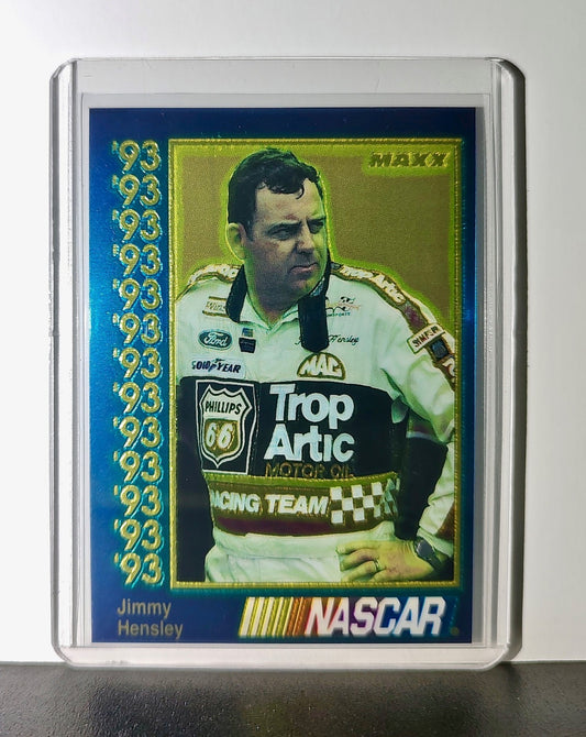 Jimmy Hensley 1993 Maxx Premier Plus Racing #66 NASCAR Card Cale Yarborough