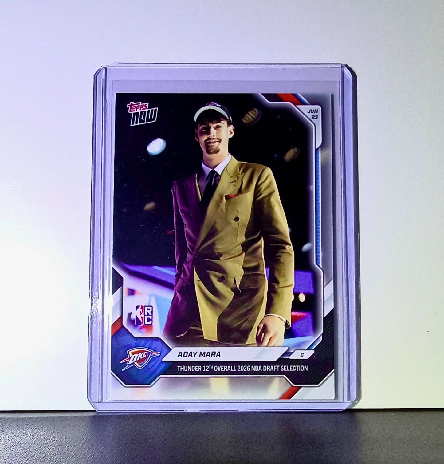Aday Mara Rookie 2026-27 Topps NBA Draft #AMAR Card OC Thunder