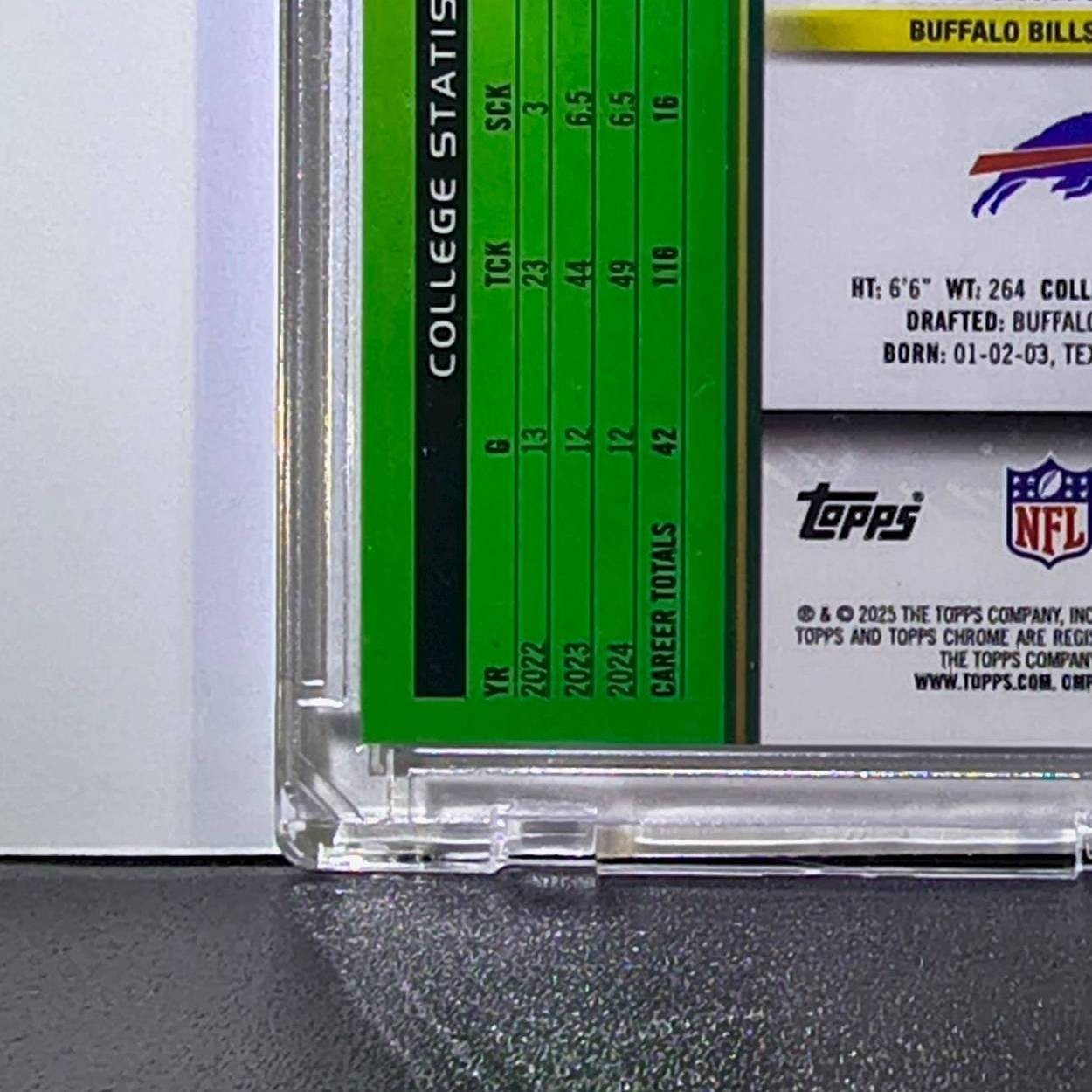 Landon Jackson Rookie 2025 Topps Chrome Cosmic Nucleus NFL #112 Buffalo Bills