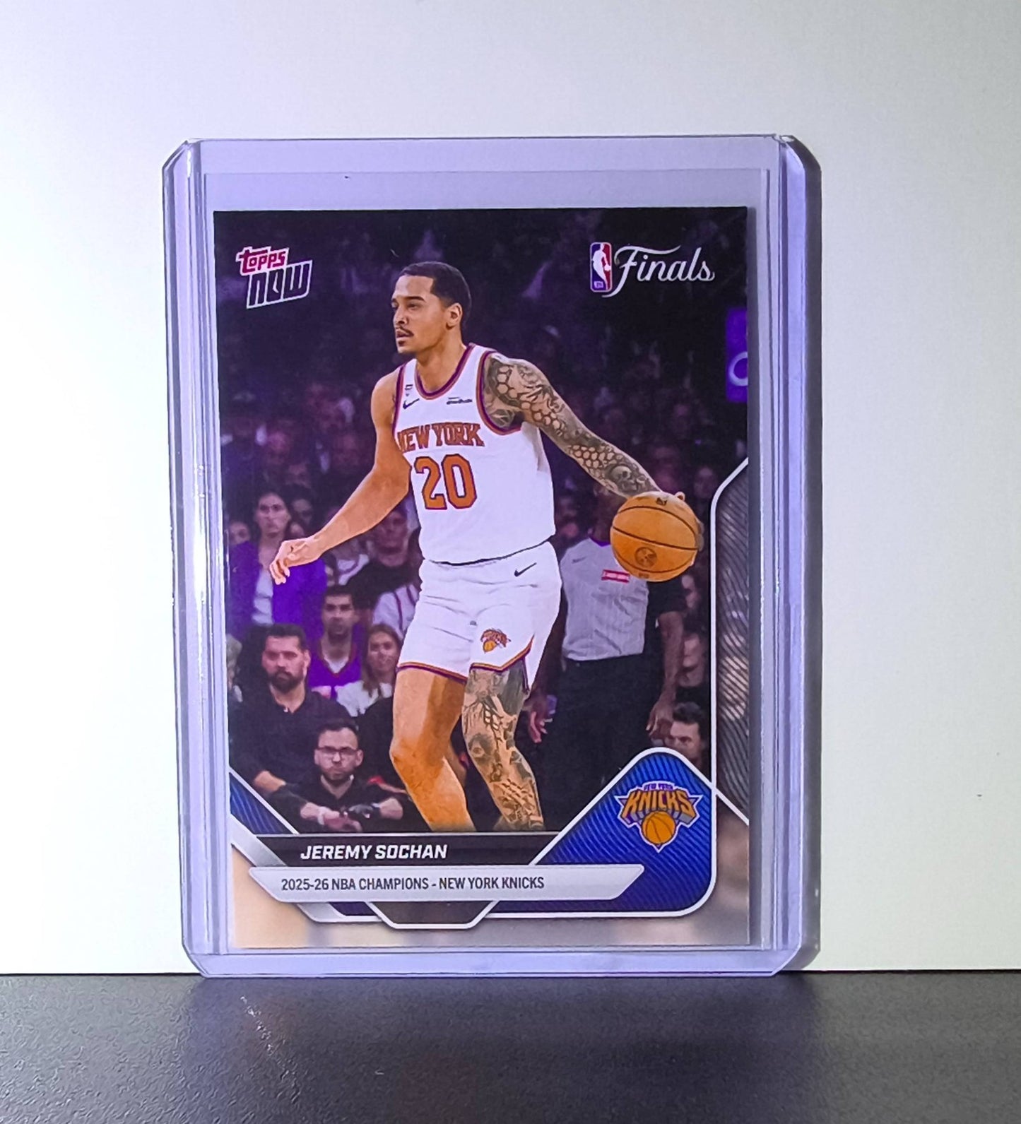 Jeremy Sochan 2026 Topps Now NBA Champions #C15 Card New York Knicks