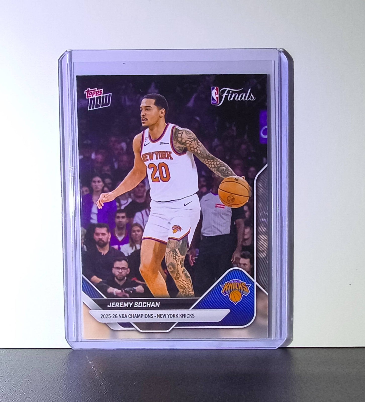 Jeremy Sochan 2026 Topps Now NBA Champions #C15 Card New York Knicks