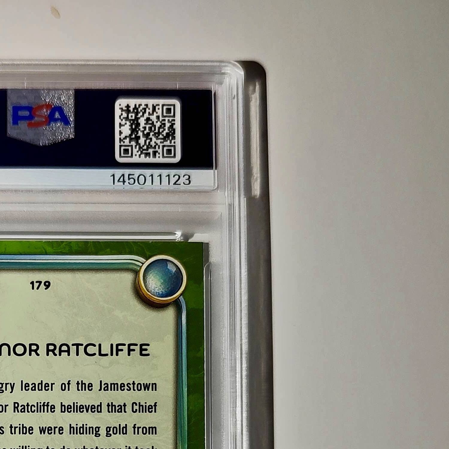 Governor Ratcliffe 2025 Topps Disney Wonder #179 Card Pocahontas PSA 10