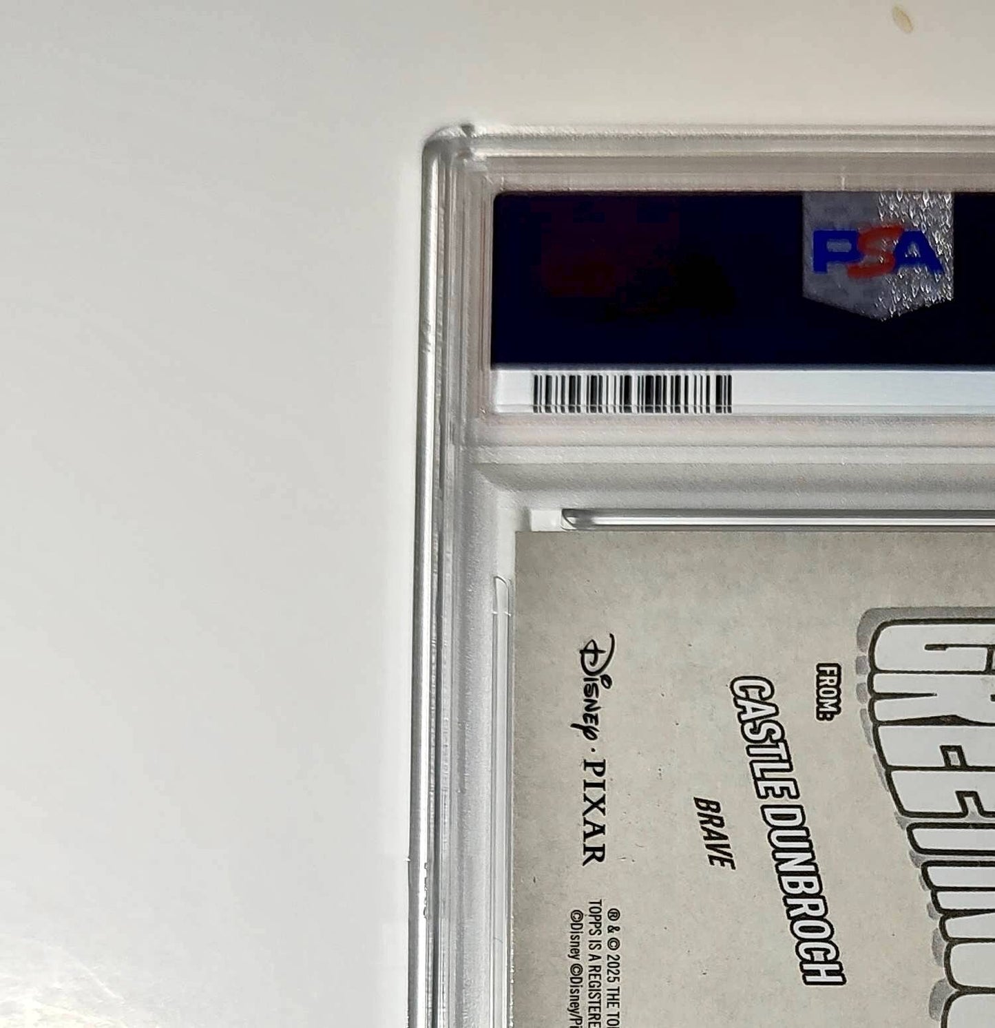 Castle DunBroch 2025 Topps Disney Wonder #GF-7 Greetings From Card Brave PSA 9