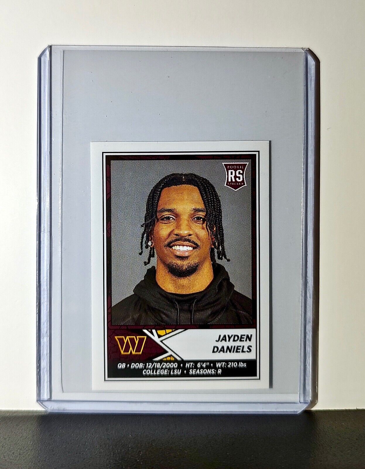 Jayden Daniels 2024 Panini NFL Rookie Sticker #347 Washington Commanders