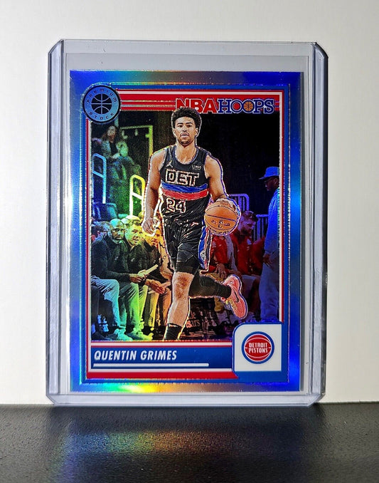 Quentin Grimes 2023-24 Panini Premium Stock NBA Hoops #216 Prizm Refractor Card