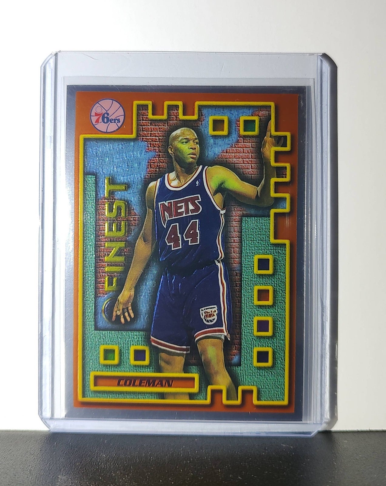 Derrick Coleman 1995-96 Topps Finest NBA #M30 Mysterly 76ers