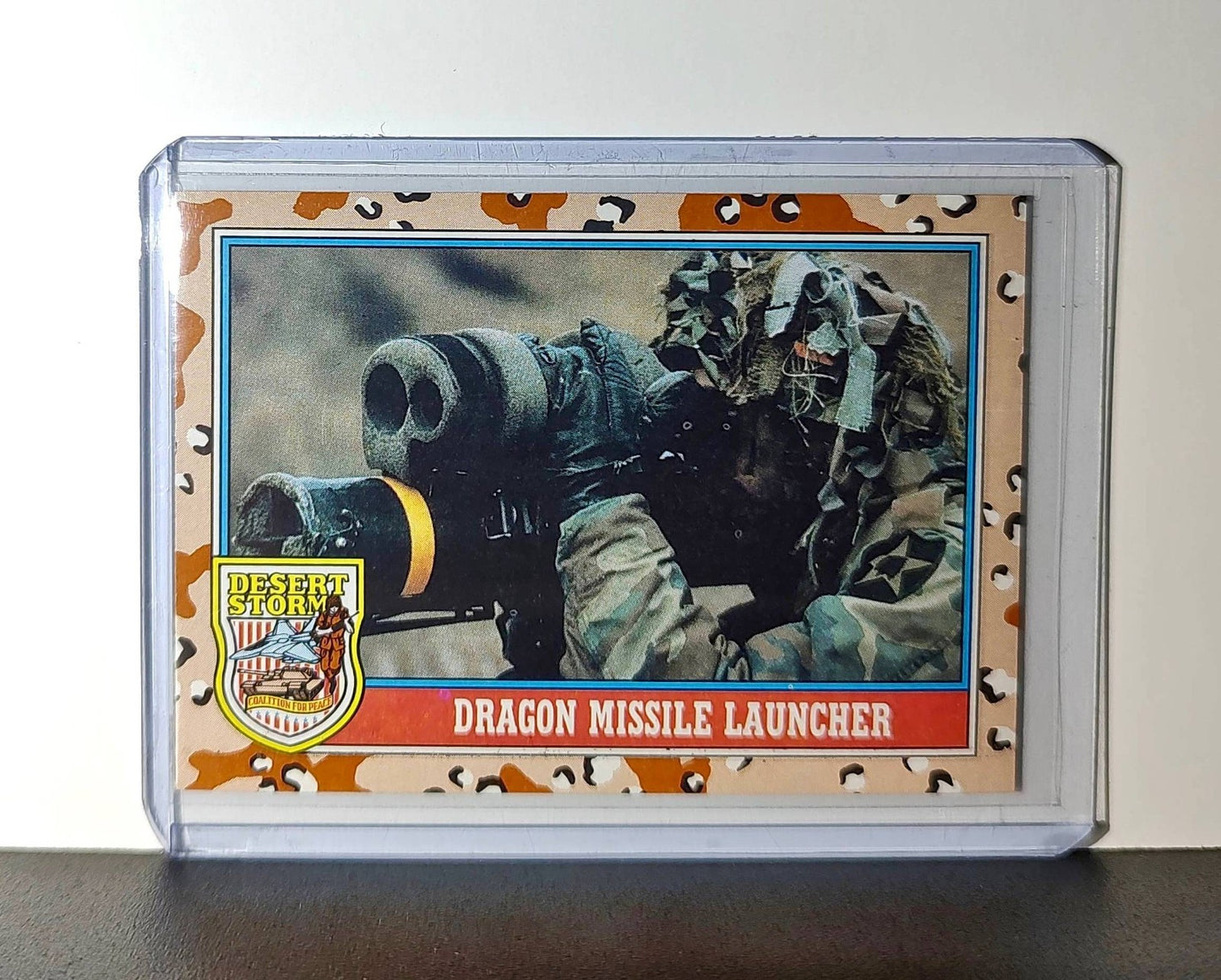Dragon Missile Launcher 1991 Topps Desert Storm #105 Card