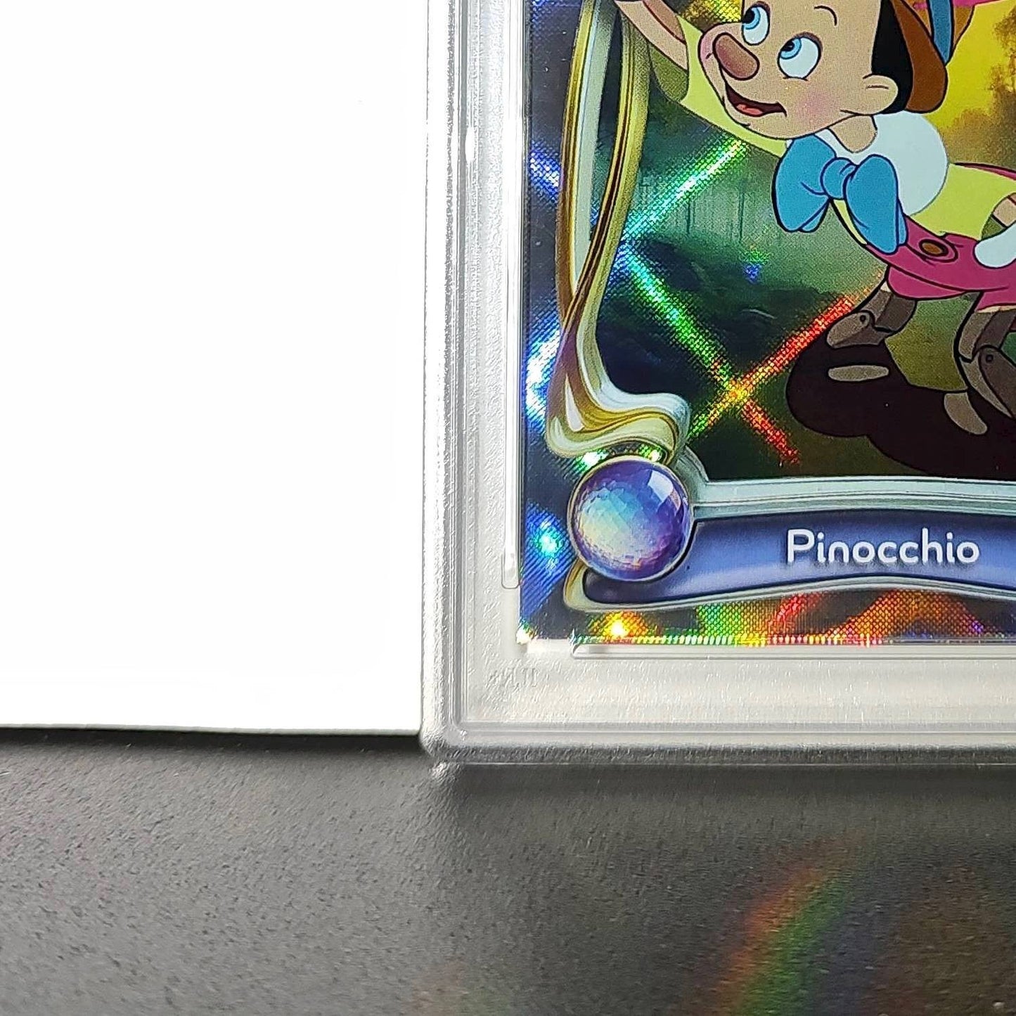 Pinocchio 2025 Topps Disney Wonder #7 Winter Variant Card Pinocchio PSA 8