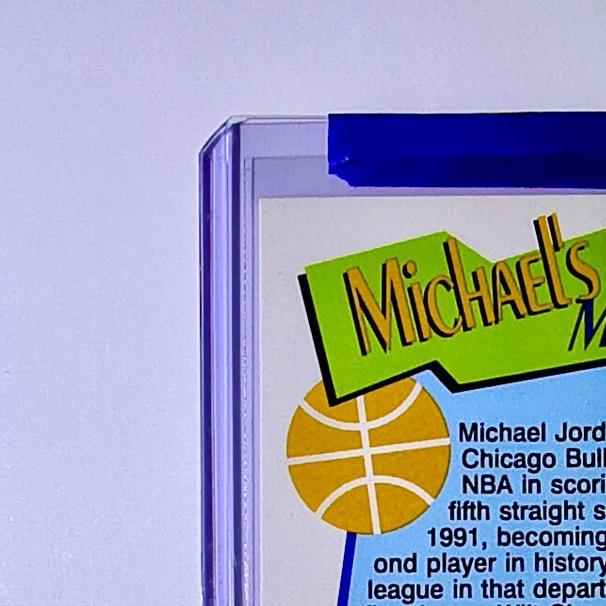Michael Jordan 1991-92 NBA Hoops Milestones Points #317 Card Chicago Bulls