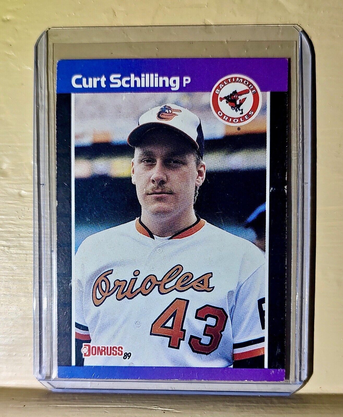 Curt Schilling 1989 Donruss #635 Baseball Card Baltimore Orioles