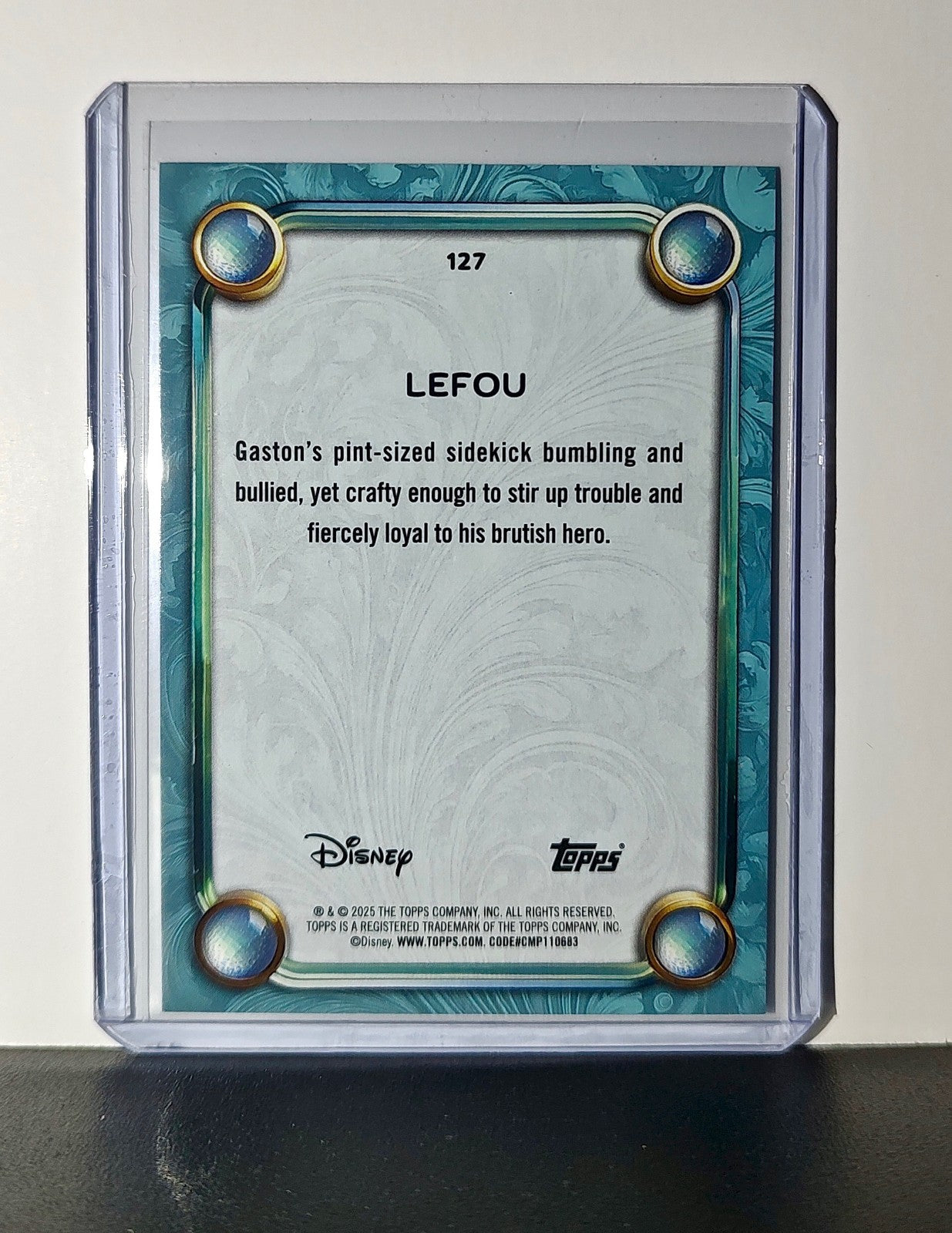 LeFou 2025 Topps Disney Wonder #127 Diamond Card Beauty and the Beast