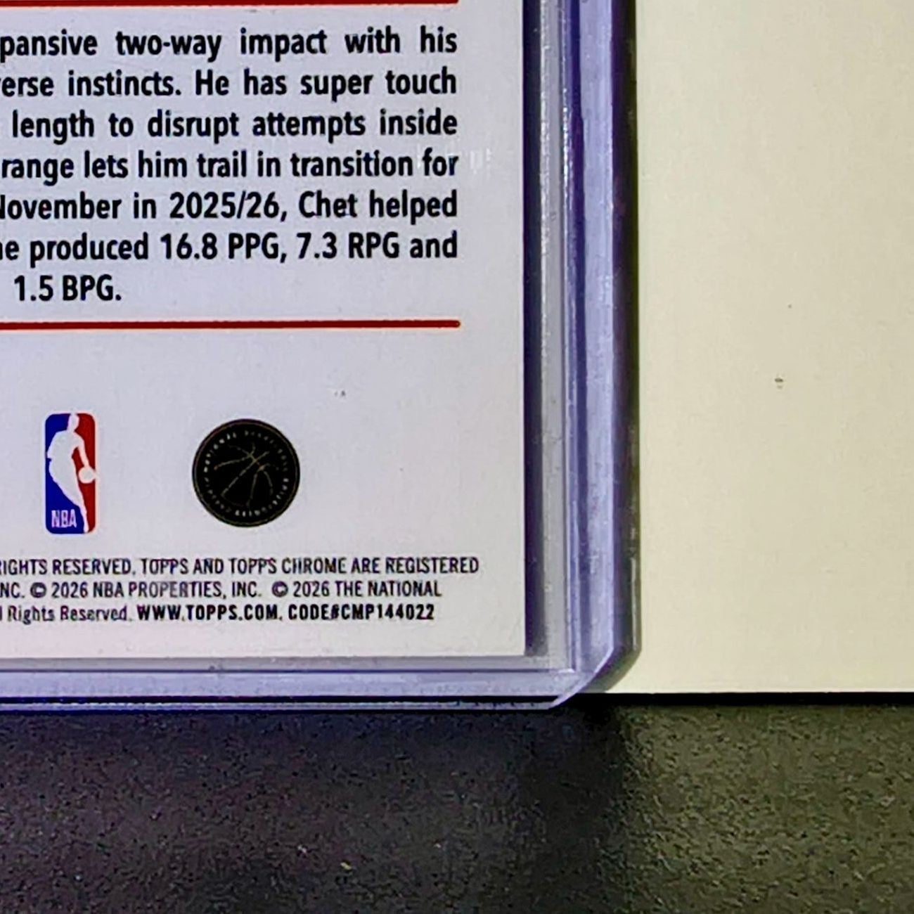 Chet Holmgren 2025-26 NBA Topps Chrome Update X-Fractor #31 Card Thunder