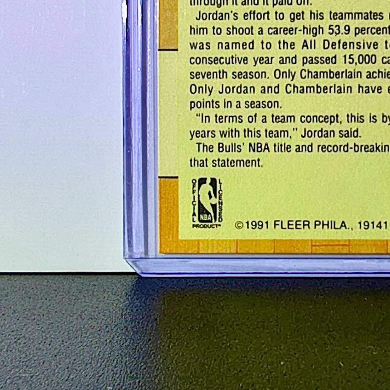 Michael Jordan 1991-92 Fleer All-Star Team #211 Basketball Card Chicago Bulls