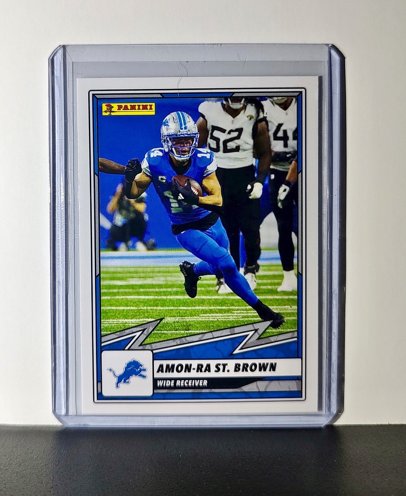 Amon-Ra St. Brown 2025 Panini NFL #33 Sticker Card Detroit Lions