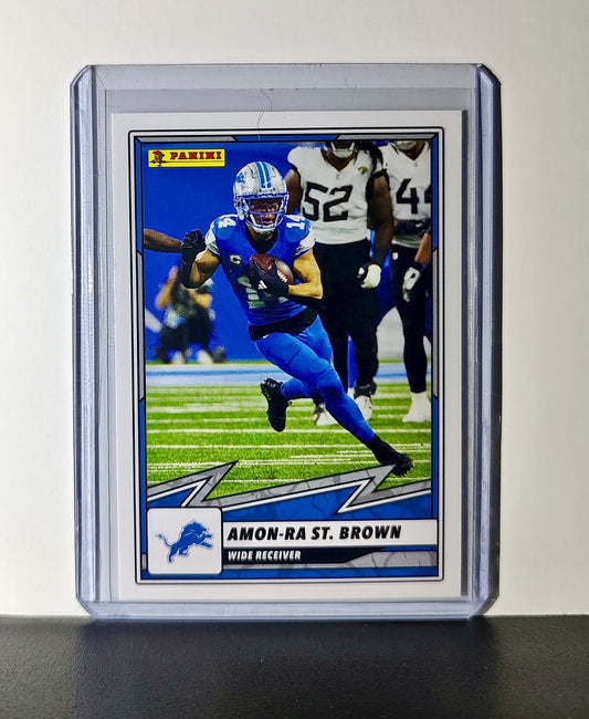 Amon-Ra St. Brown 2025 Panini NFL #33 Sticker Card Detroit Lions