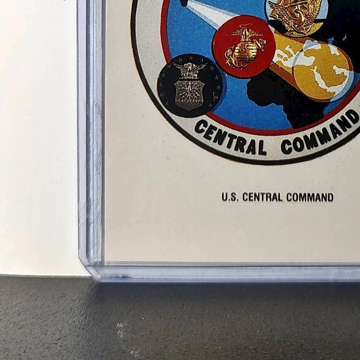 U.S. Central Command 1991 Topps Desert Storm #21 Sticker Card