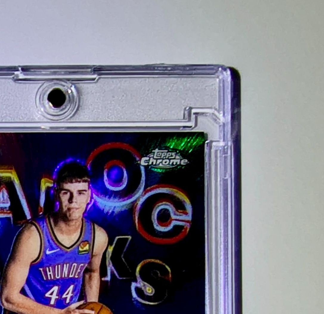 Nikola Topic 2025-26 NBA Topps Chrome Update #HM-NT Blue Refractor Auto 020/150