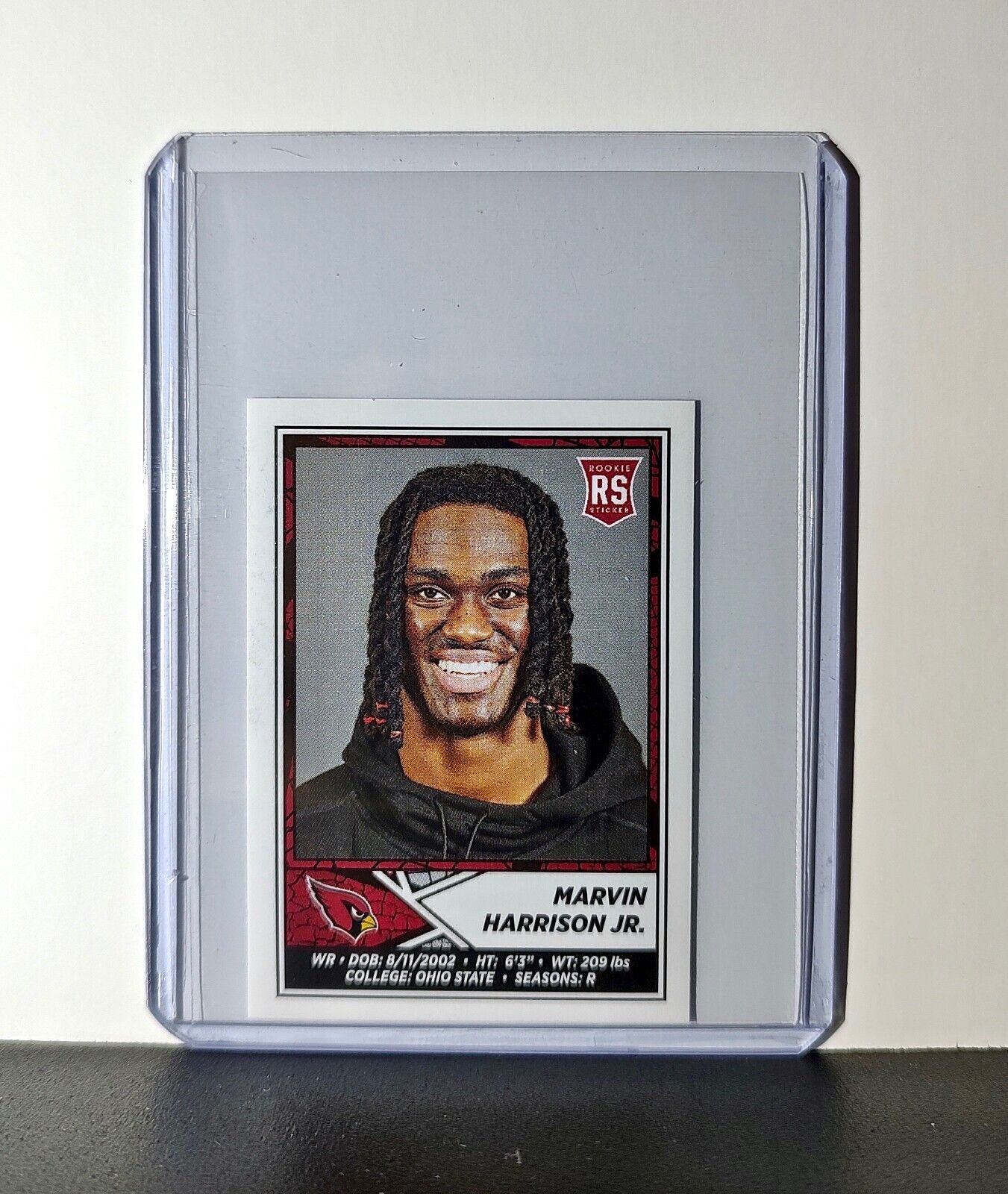 Marvin Harrison Jr. Rookie 2024 Panini NFL Sticker #496 Arizona Cardinals