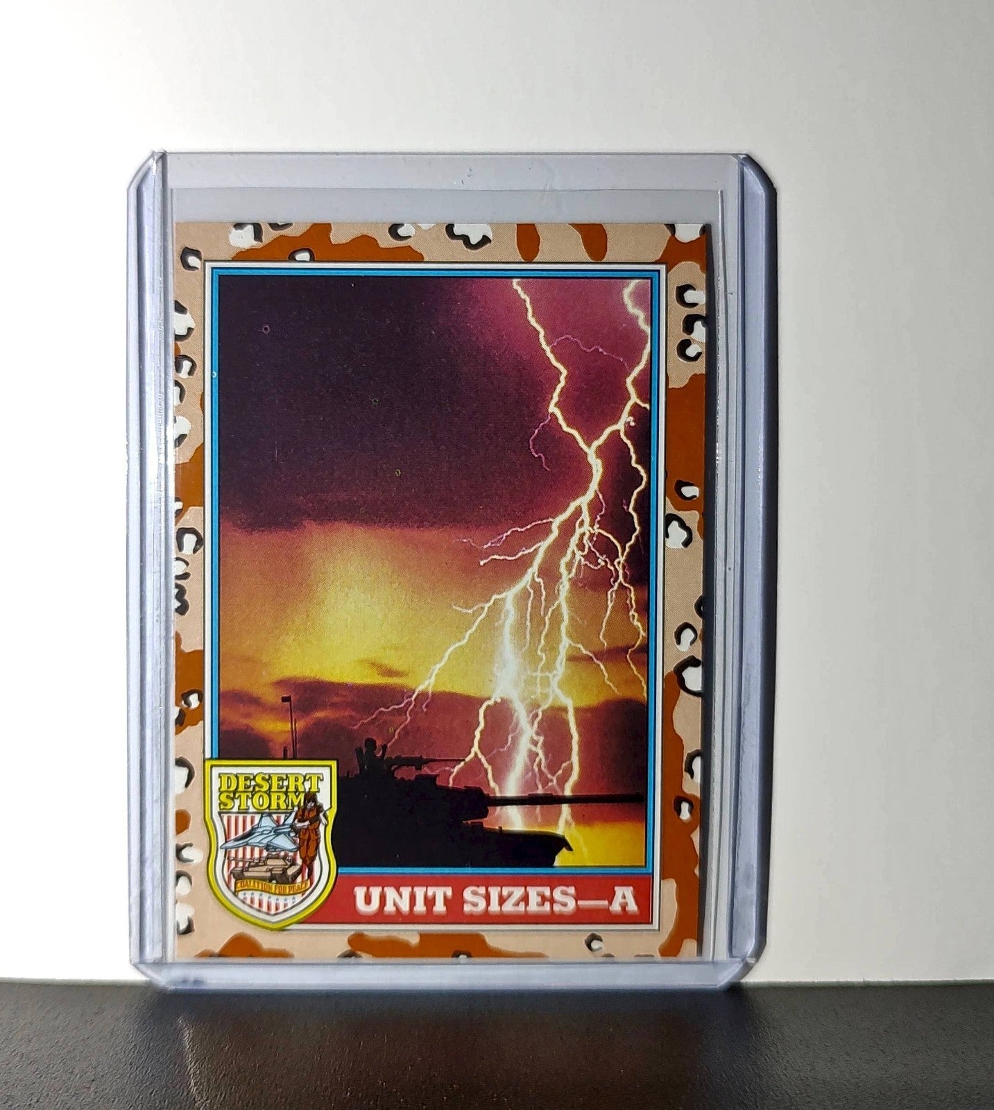 Unit Sizes – A 1991 Topps Desert Storm #141 Card