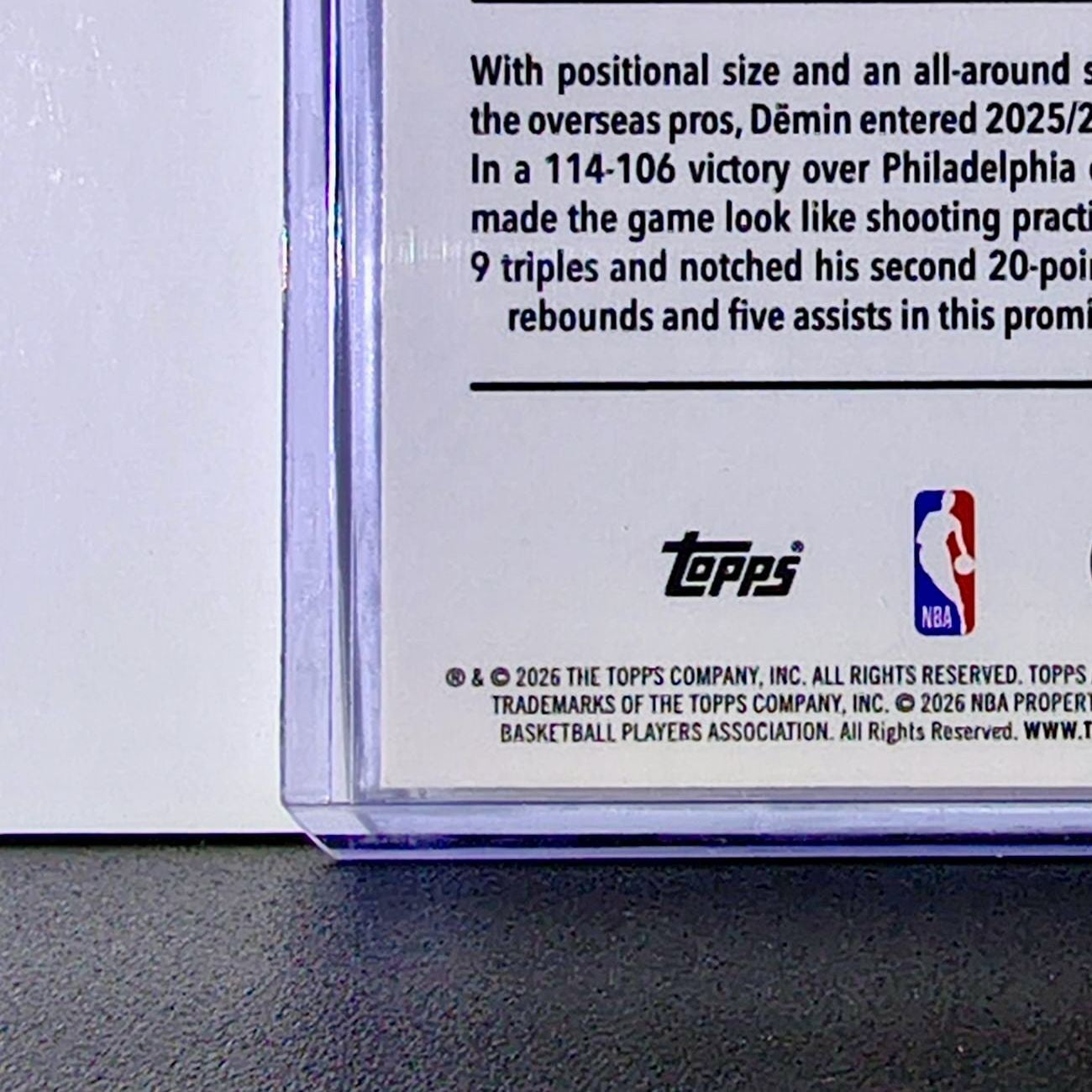 Egor Dëmin Rookie 2025-26 NBA Topps Chrome Update #158 Basketball Card Nets 