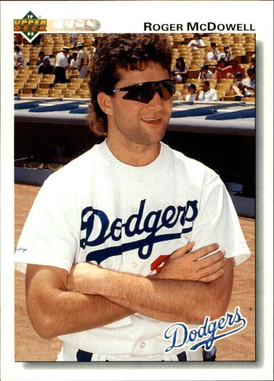 Roger McDowell 1992 Upper Deck MLB #484 Baseball Card Los Angeles Dodgers