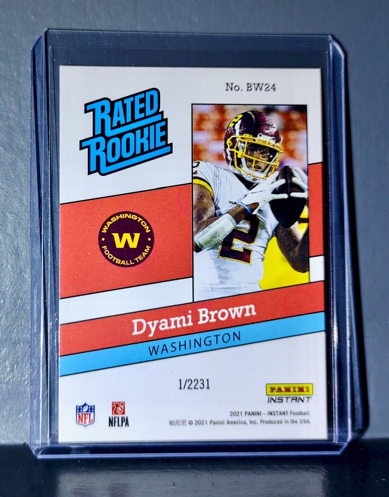 Dyami Brown 2021 Panini NFL Rated Rookie Retro #24 Rookie Card 1/2231