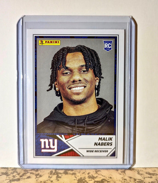 Malik Nabers 2024 Panini NFL #75 Rookie Sticker Card New York Giants