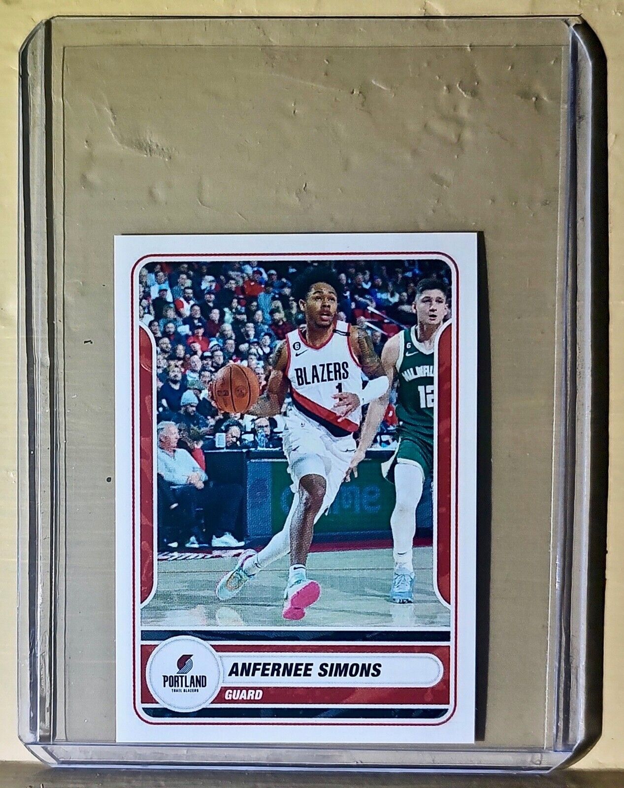 2023-24 Anfernee Simons Panini NBA Basketball #441 Sticker Trail Blazers