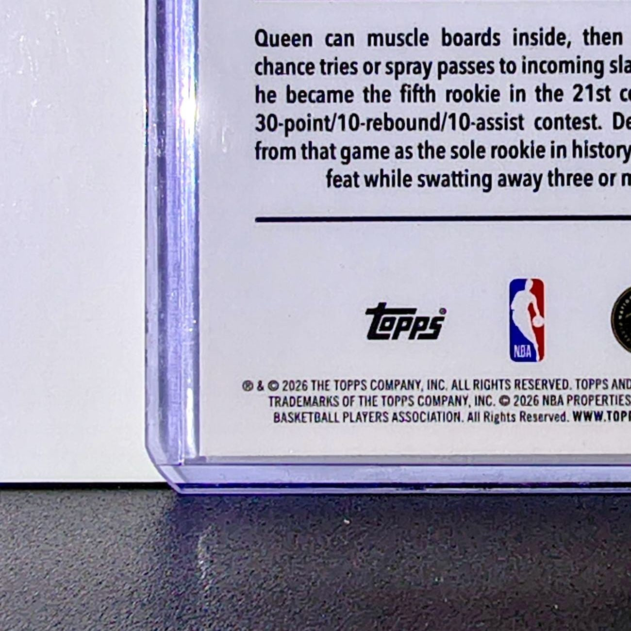 Derik Queen Rookie 2025-26 NBA Topps Chrome Update X-Fractor #163 Card Pelicans