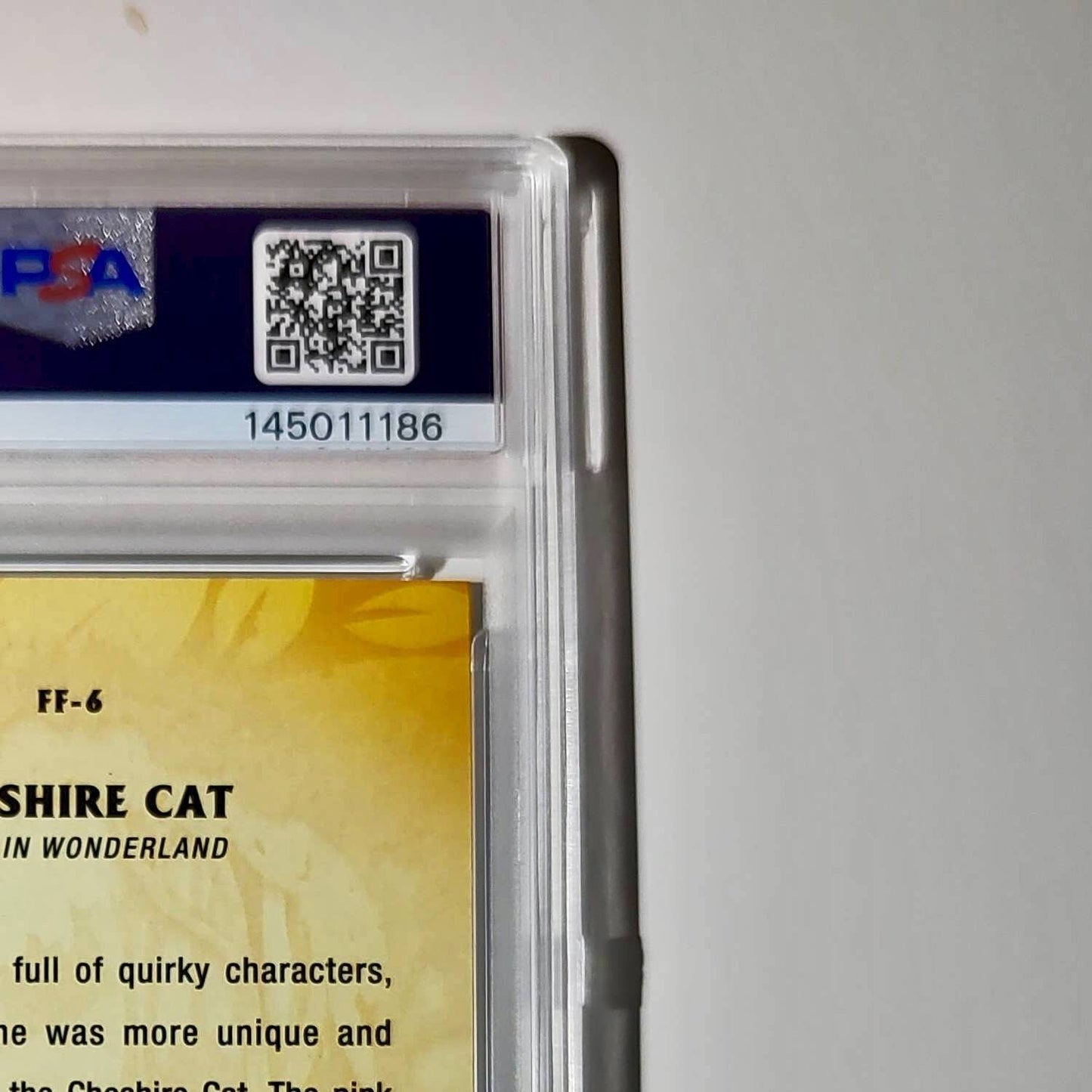 Cheshire Cat 2025 Topps Disney #FF-6 Furry Friends Card PSA 9