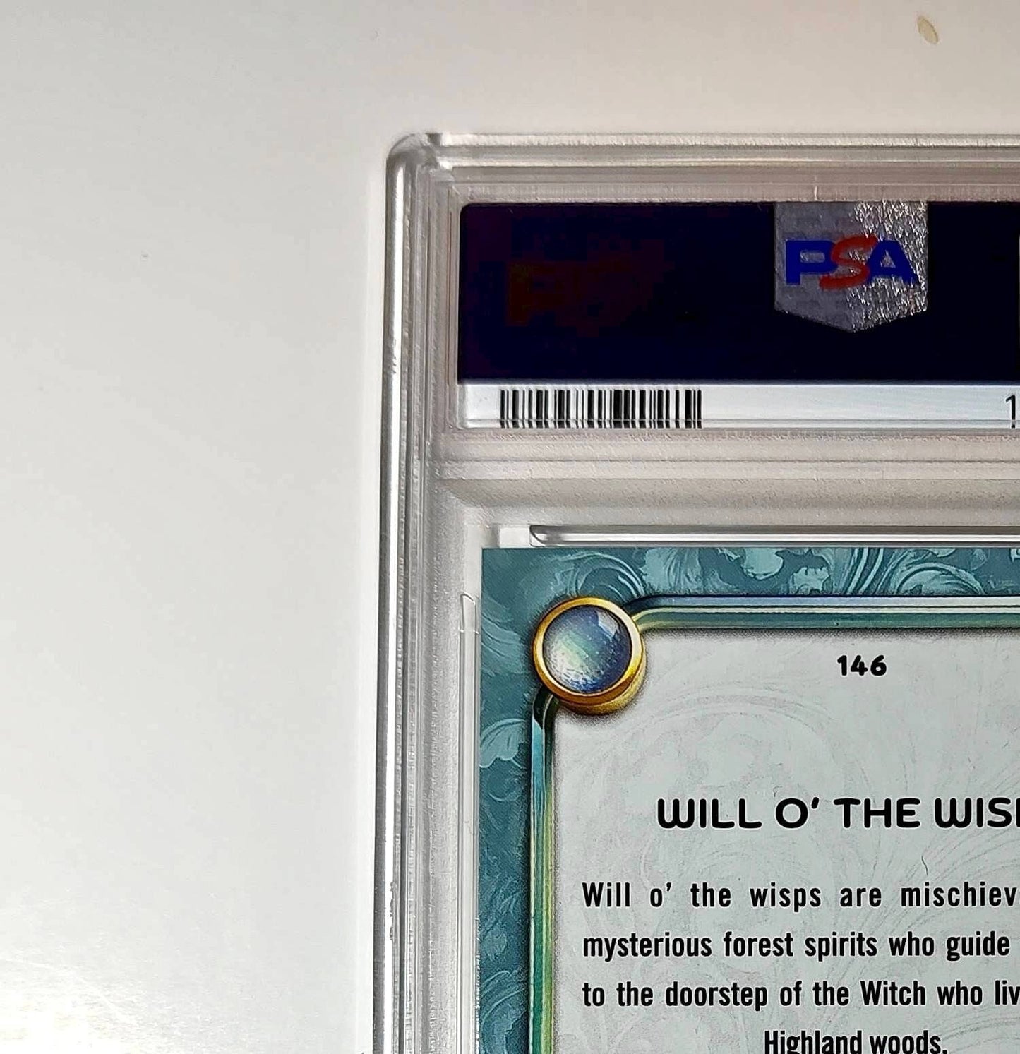 Will O' The Wisps 2025 Topps Disney Wonder #146 Diamond Card Brave PSA 9