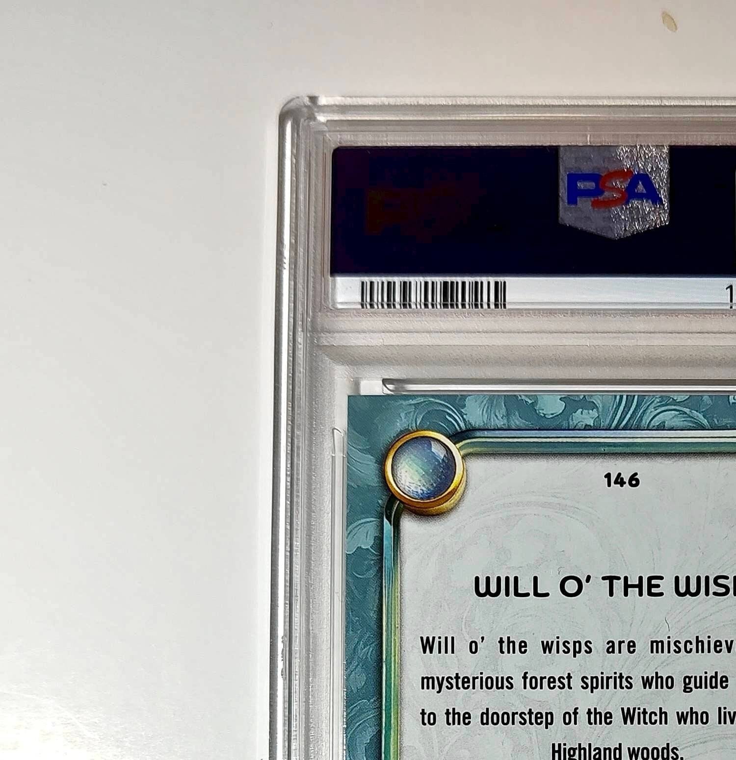 Will O' The Wisps 2025 Topps Disney Wonder #146 Diamond Card Brave PSA 9