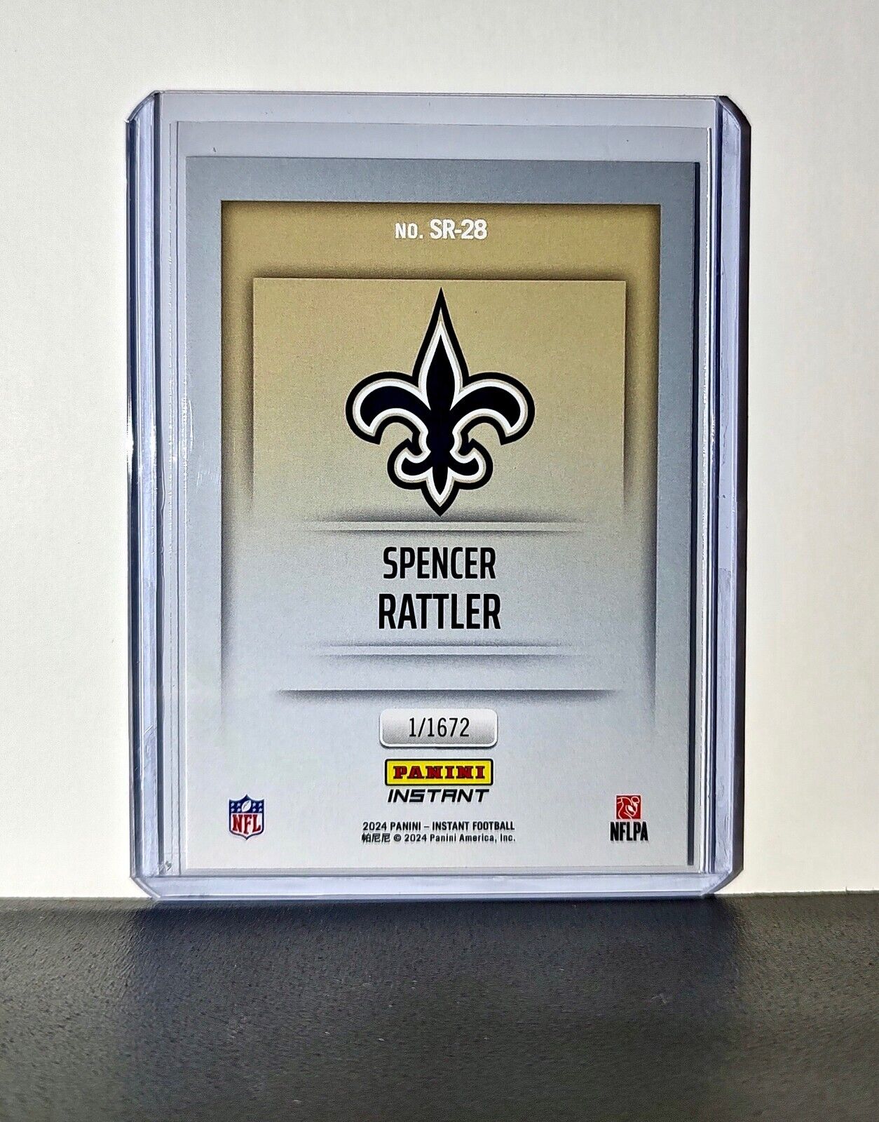 Spencer Rattler 2024 Panini NFL Studio Rookies #28 Card Saints 1/1672