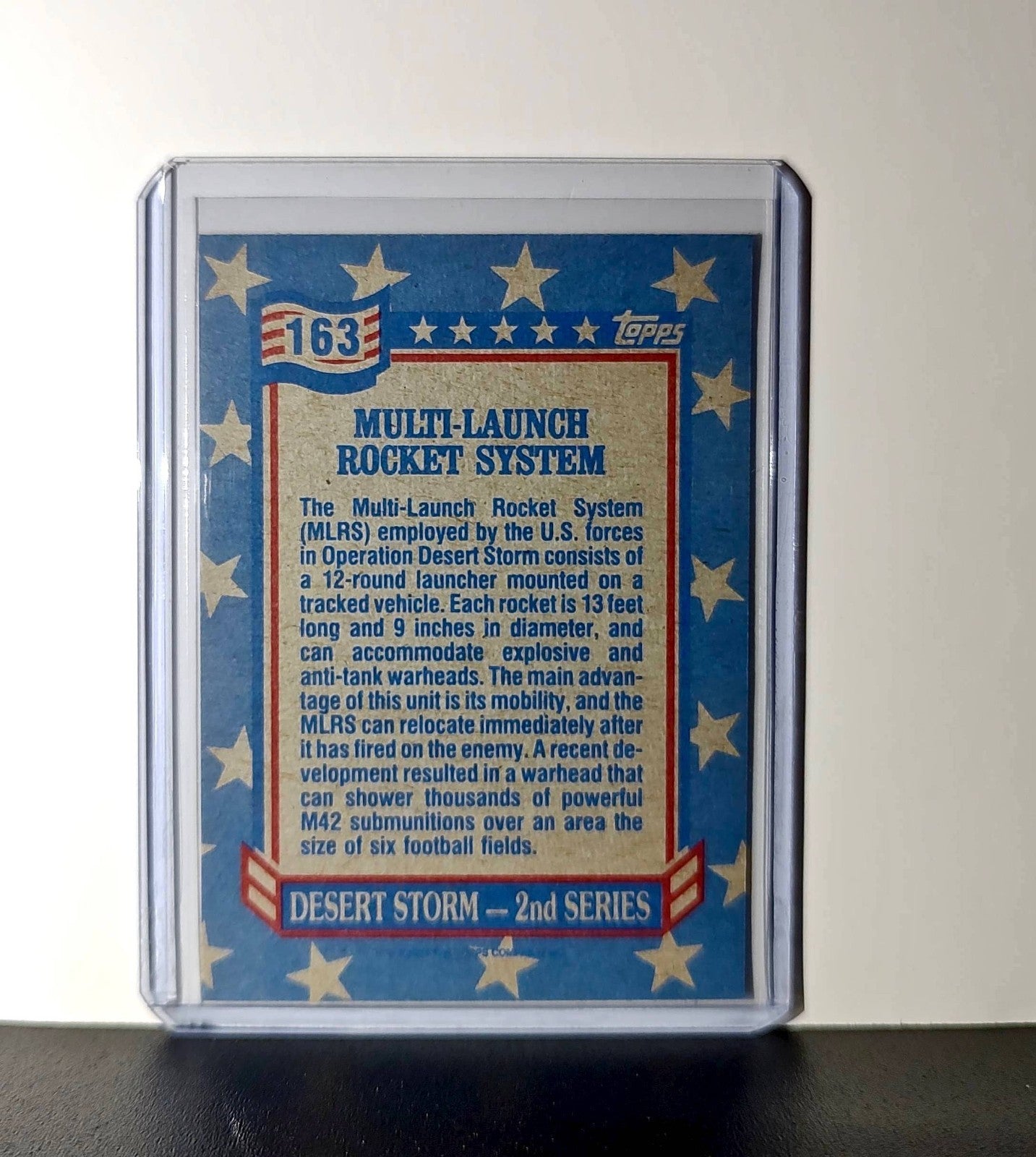 Multiple Launch Rocket System 1991 Topps Desert Storm #163 Card