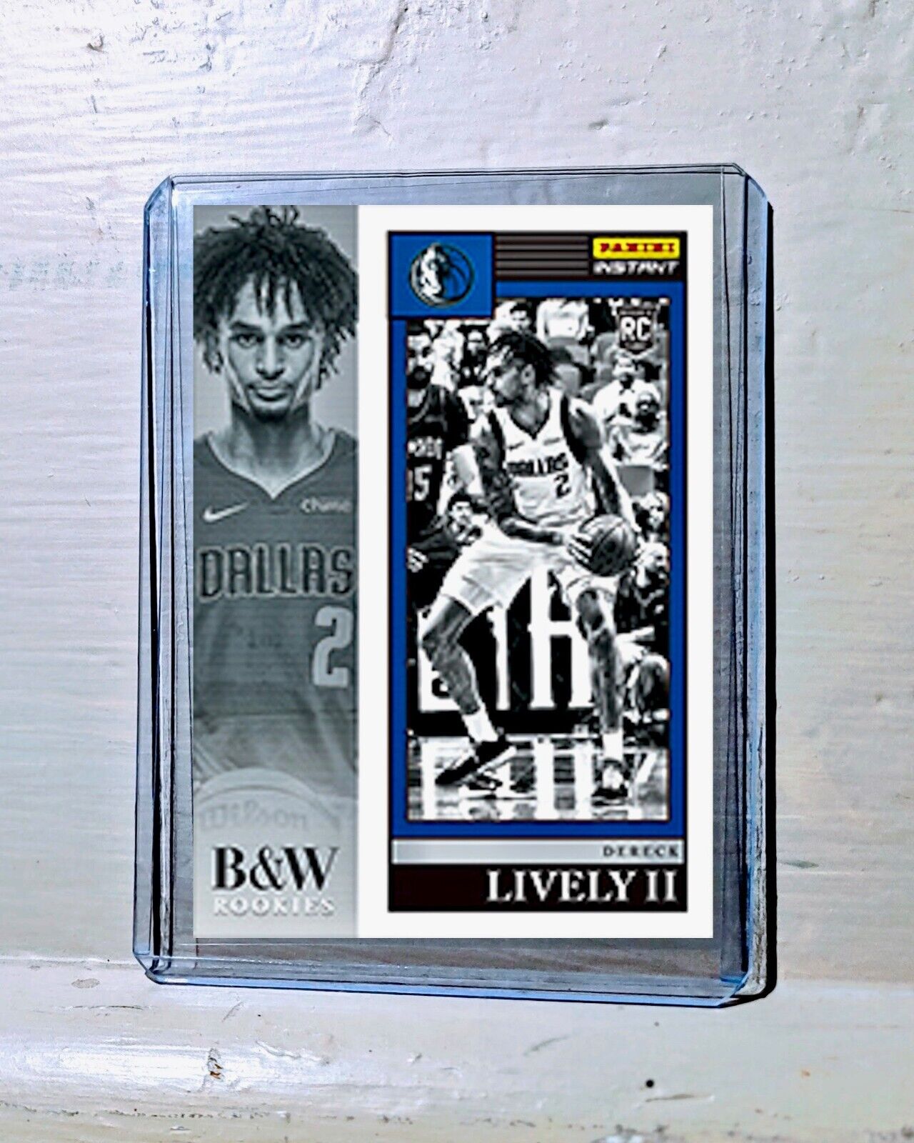 Dereck Lively II 2023-24 Panini NBA #10 Black and White Rookies Card 1/326