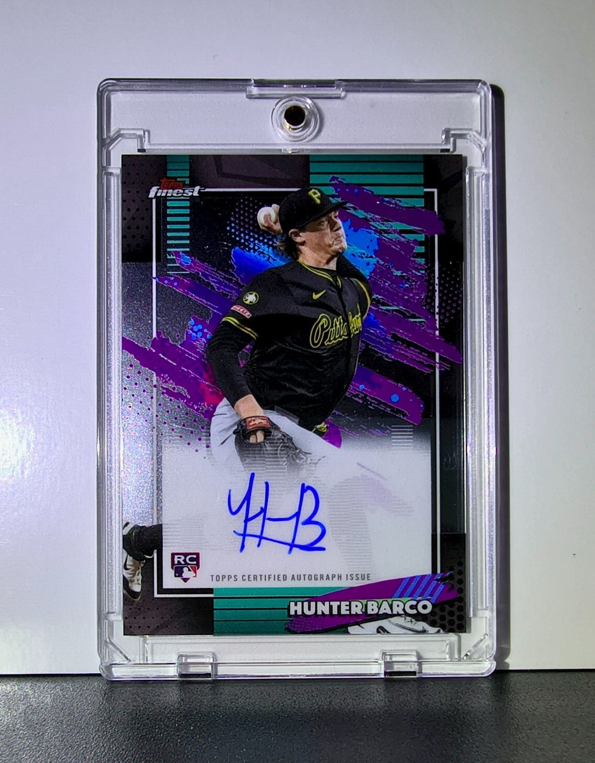 Hunter Barco Rookie 2026 MLB Topps Finest #FA-HB Autograph Baseball Card Pirates