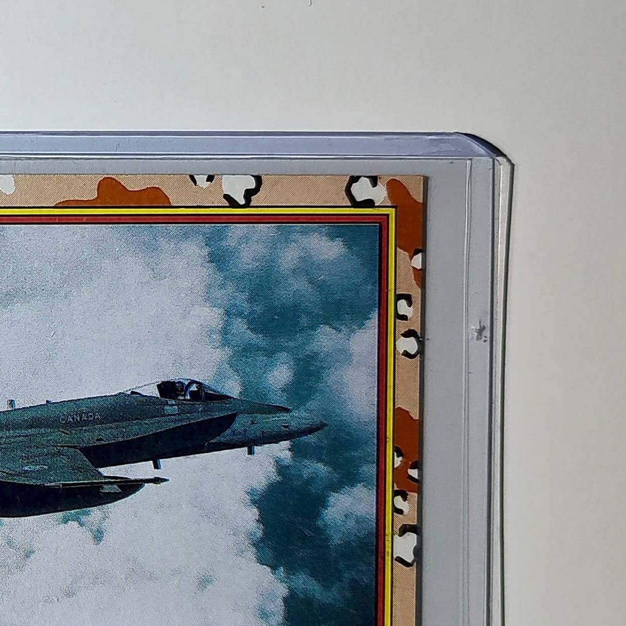 Canadian Air Force CF-18 1991 Topps Desert Storm #17 Card