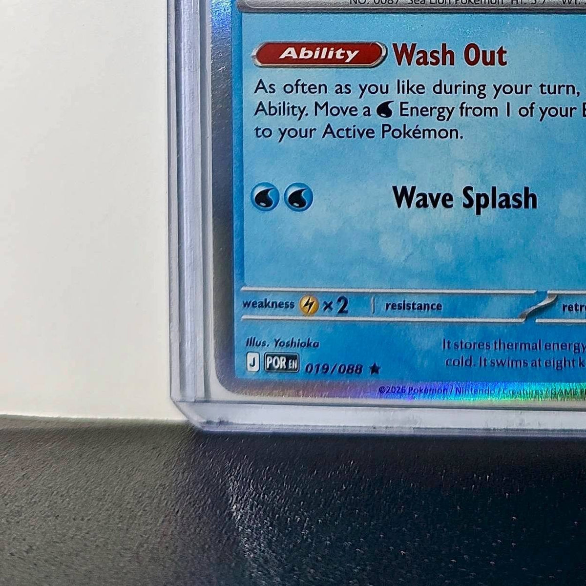 Pokemon Dewgong HP 130 Stage 1 Water 019/088 2025 Perfect Order Mega Evolution