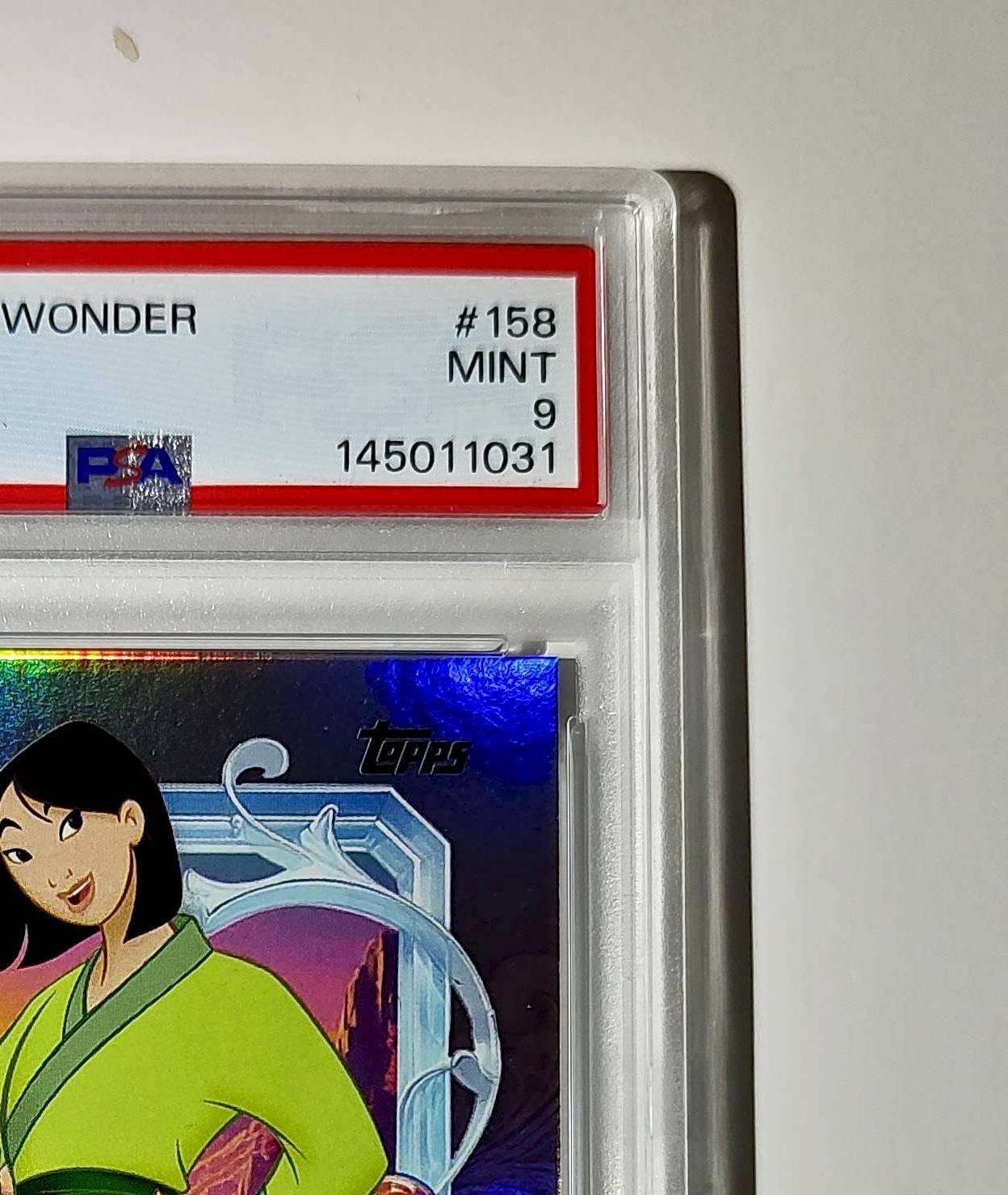 Mulan 2025 Topps Disney Cartoon Princess #158 Card Mulan PSA 9