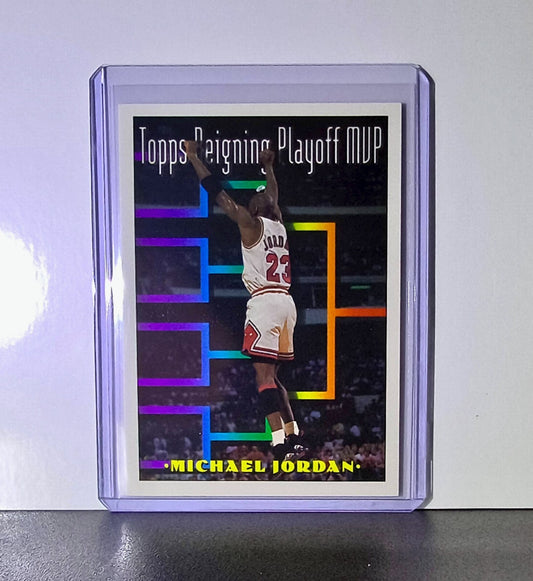Michael Jordan 1993-94 Topps Playoff MVP #199 Basketball Card Chicago Bulls