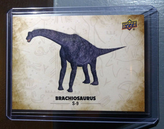 2015 Upper Deck Dinosaurs Brachiosaurus #S-9 Trading Sticker Card