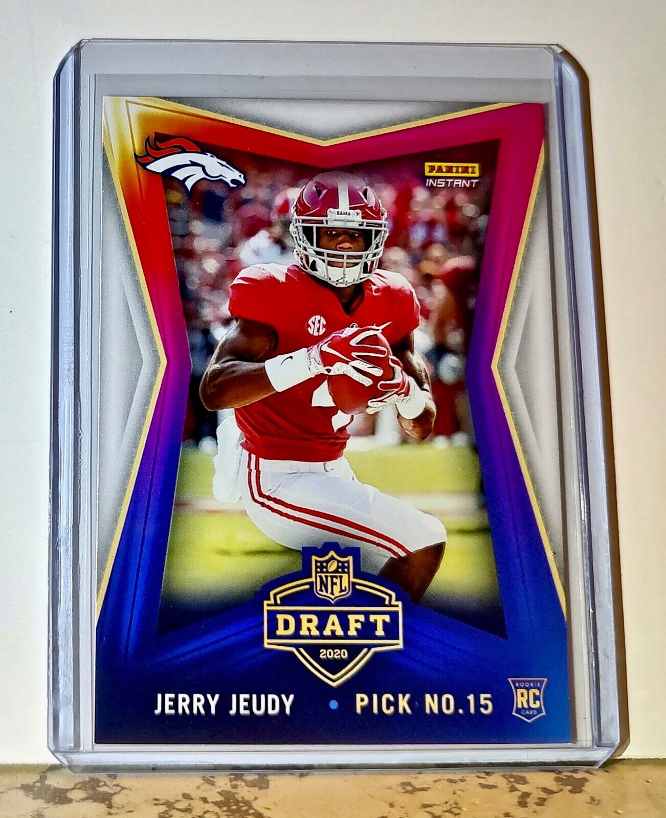 Jerry Jeudy 2020 NFL Draft Night NFL #15 Football Card Broncos 1 of 893