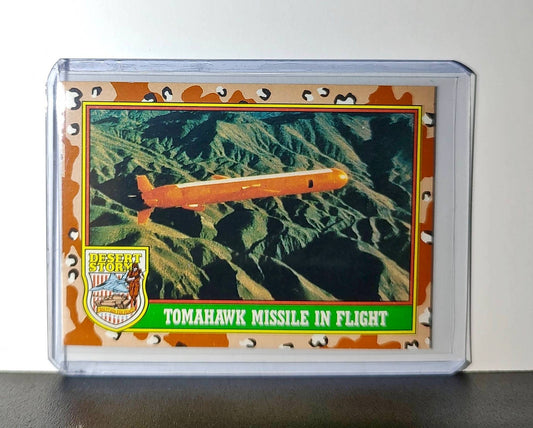 Tomahawk Missile in Flight 1991 Topps Desert Storm #47 Card