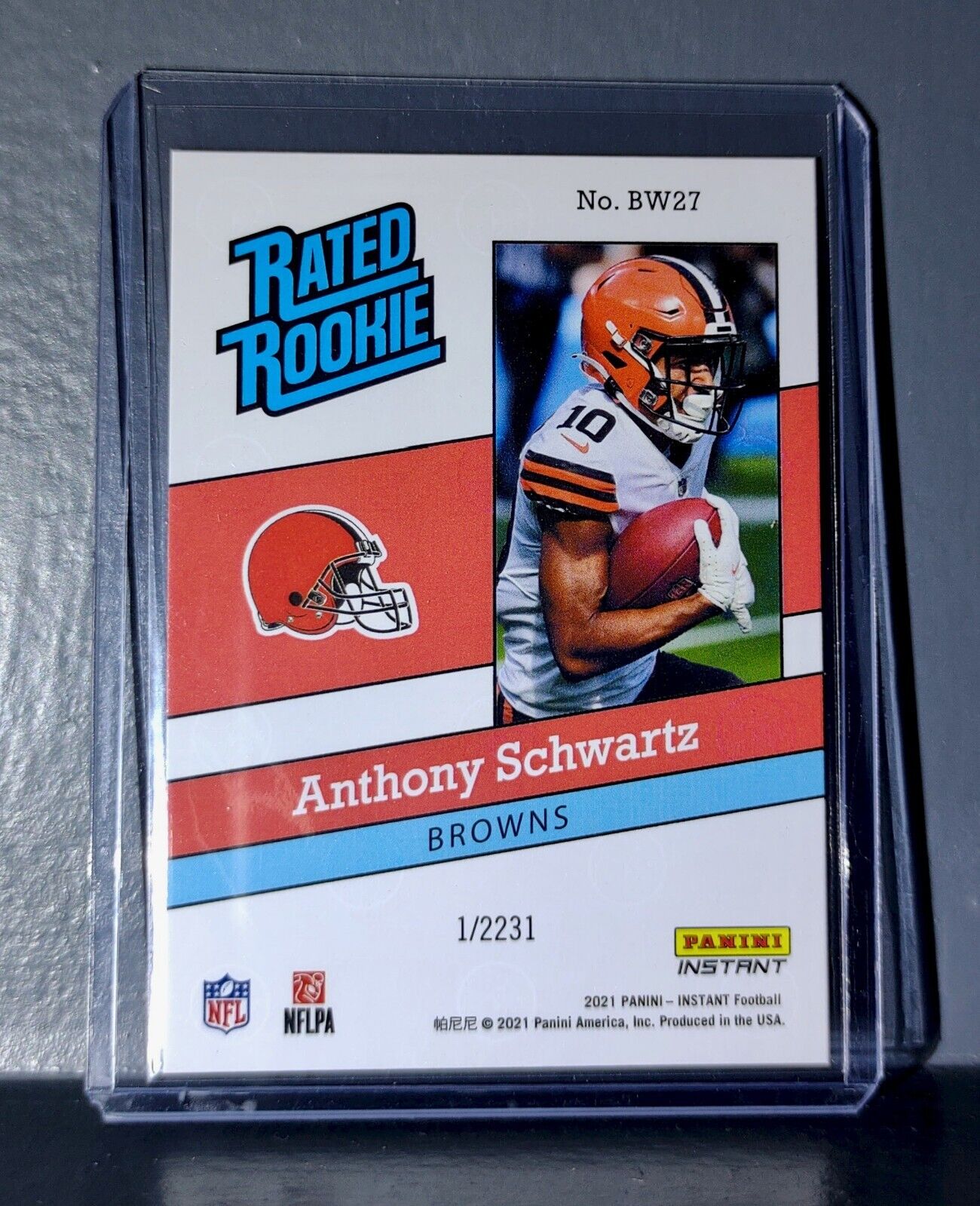 Anthony Schwartz 2021 Panini NFL Rated Rookie Retro #27 Rookie Card 1/2231