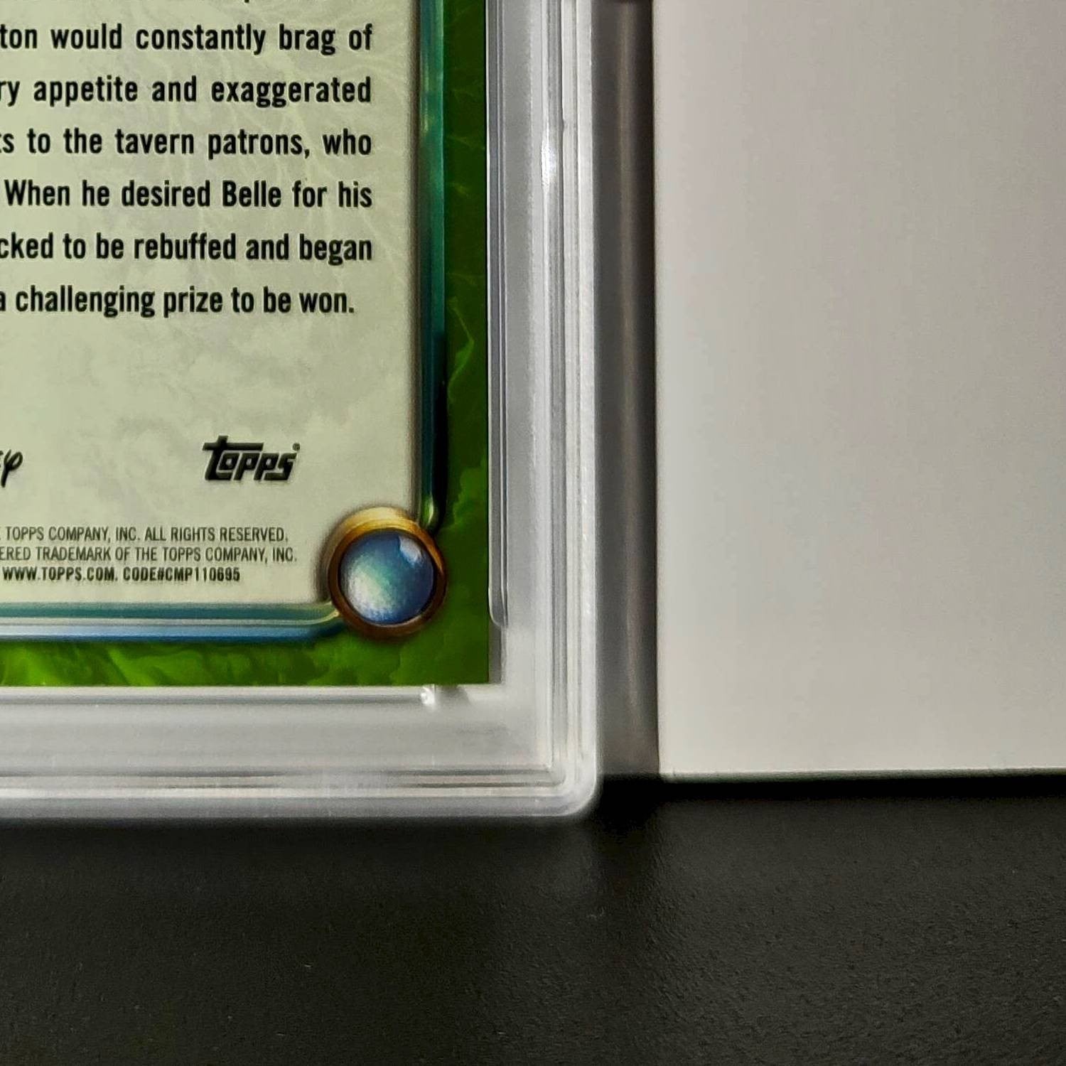 Gaston 2025 Topps Disney Wonder #177 Card Beauty and the Beast PSA 9 MT