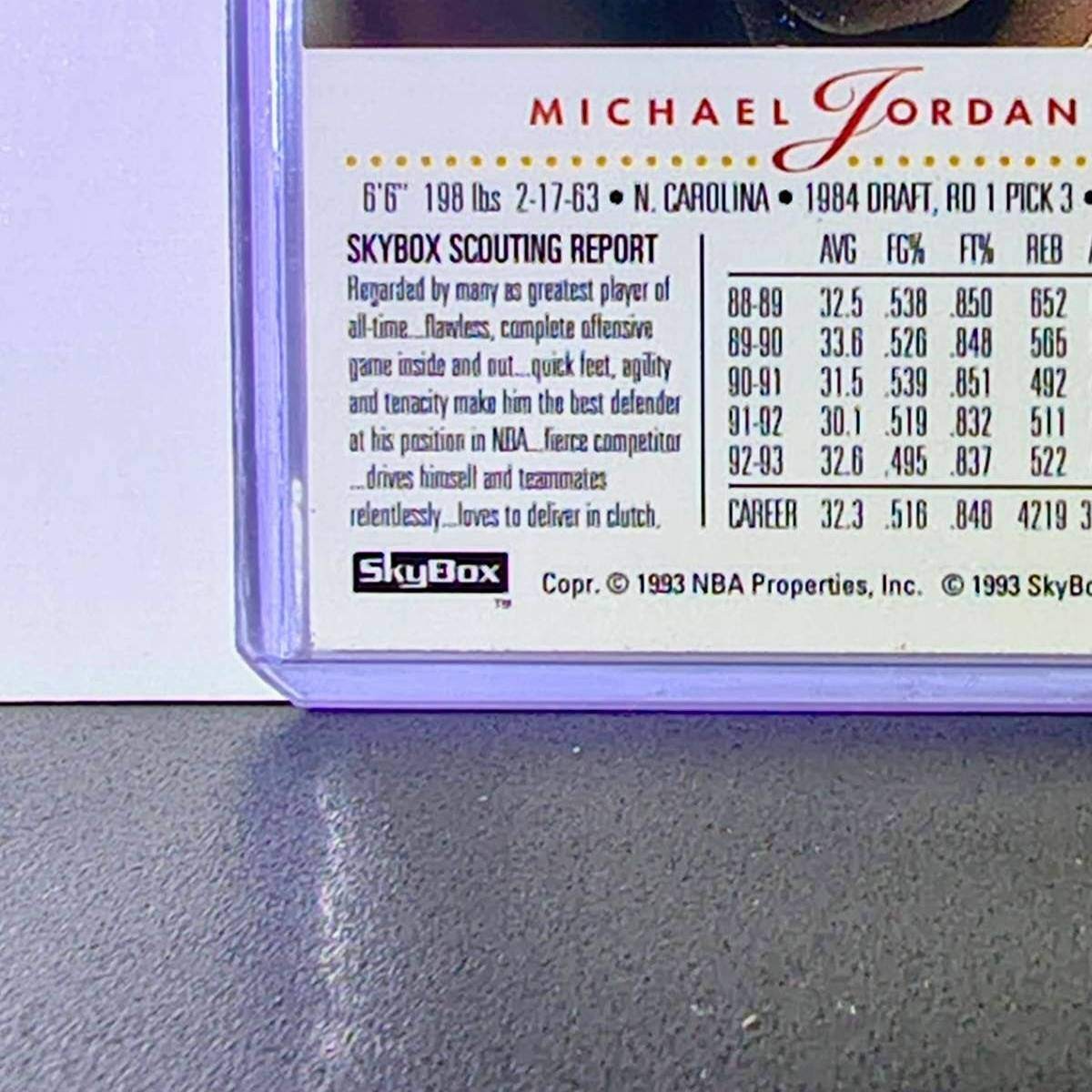 Michael Jordan 1993-94 Skybox Premium #45 Basketball Card Chicago Bulls