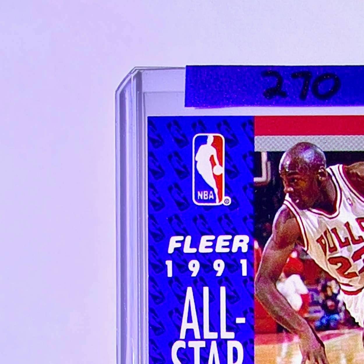 Michael Jordan 1991-92 Fleer All-Star Team #211 Basketball Card Chicago Bulls