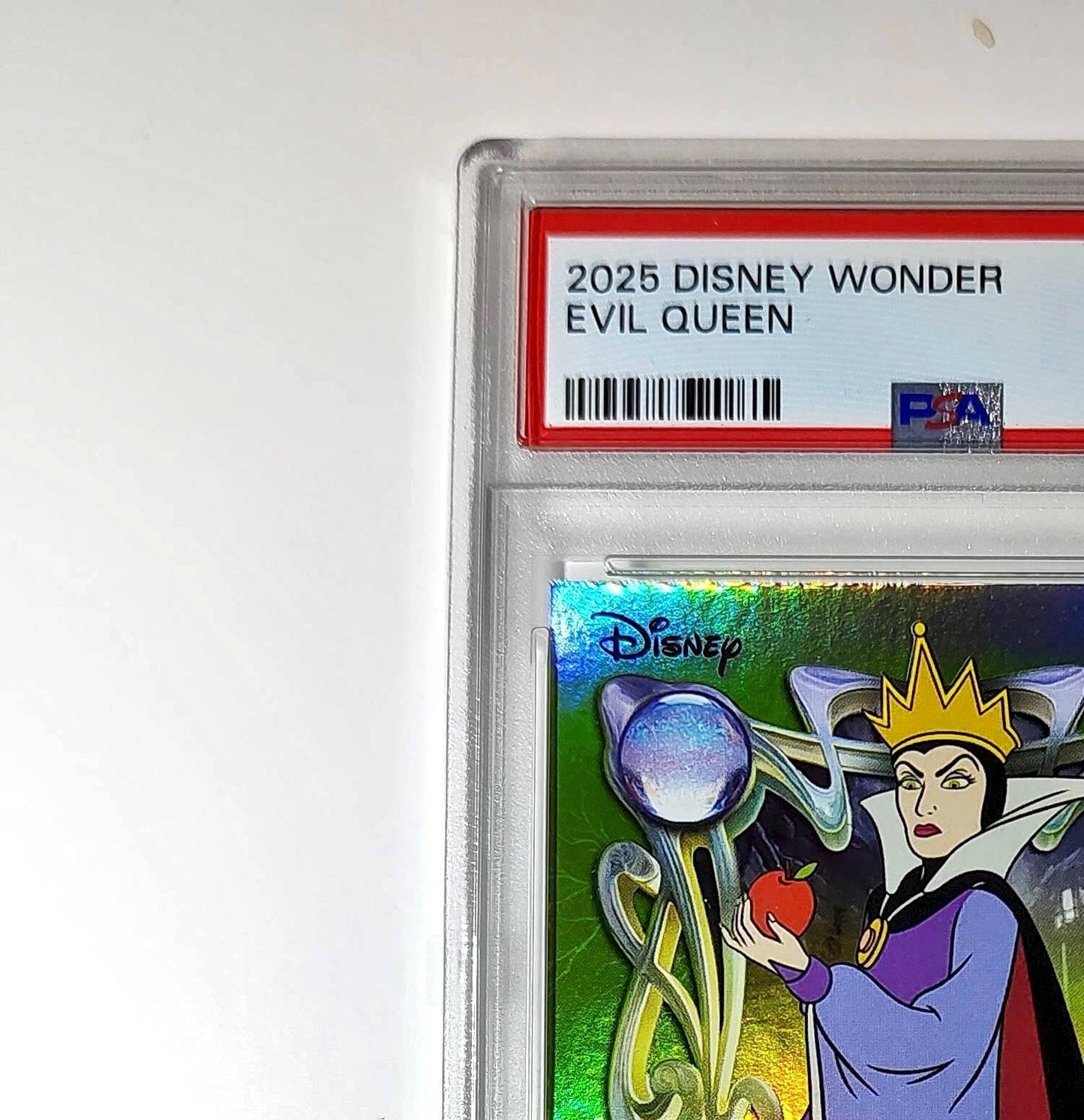 Evil Queen 2025 Topps Disney #172 Card Snow White and the Seven Dwarfs PSA 8